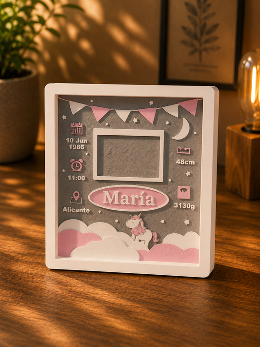 Cuadro Personalizado de Nacimiento 👧🏻 (niña)